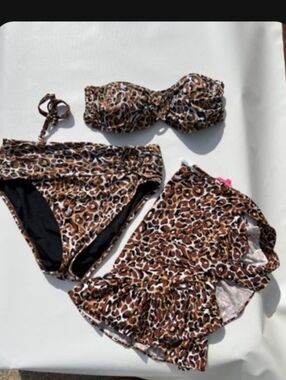 Lilly Pulitzer leopard-print 3 Pc bikini Set